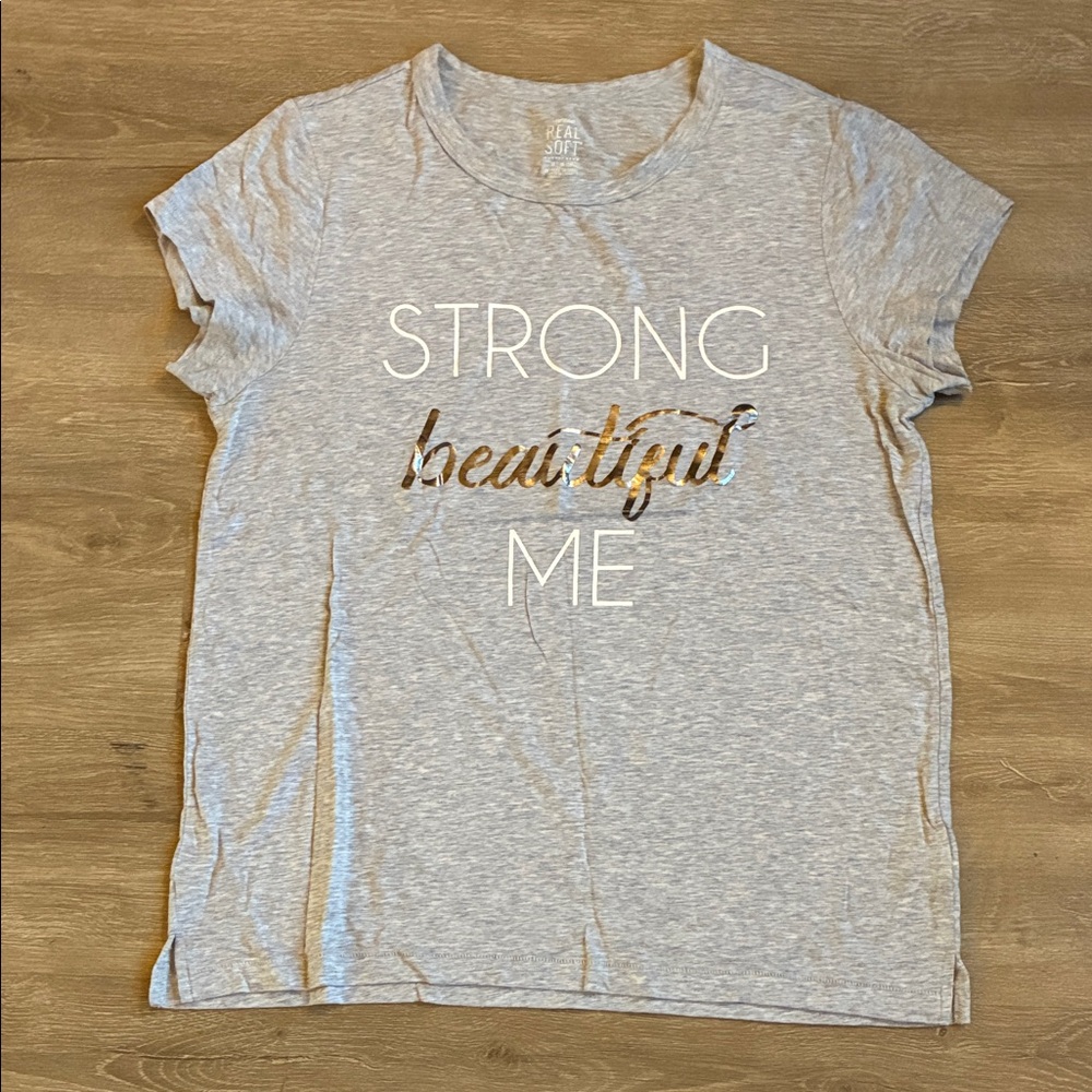 Aerie Light Gray Graphic Tee
